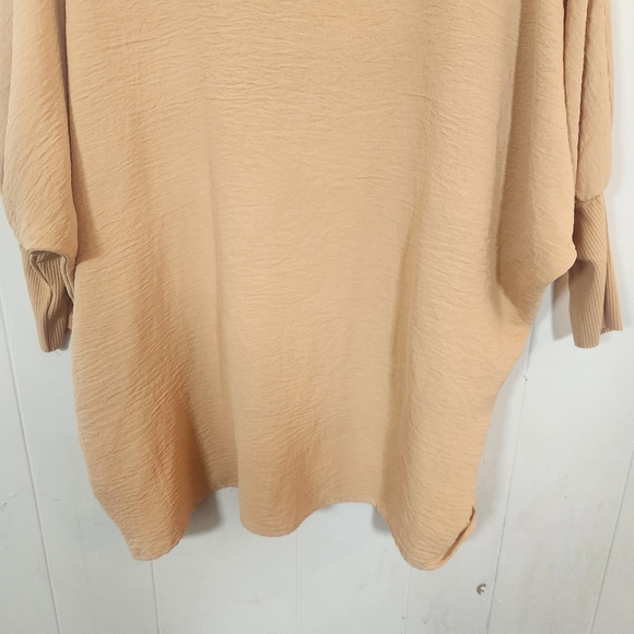 Ivy Jane Pale Yellow Dolman Sleeve Blouse Size XS Boho Peasant Lounge - Picture 8 of 14